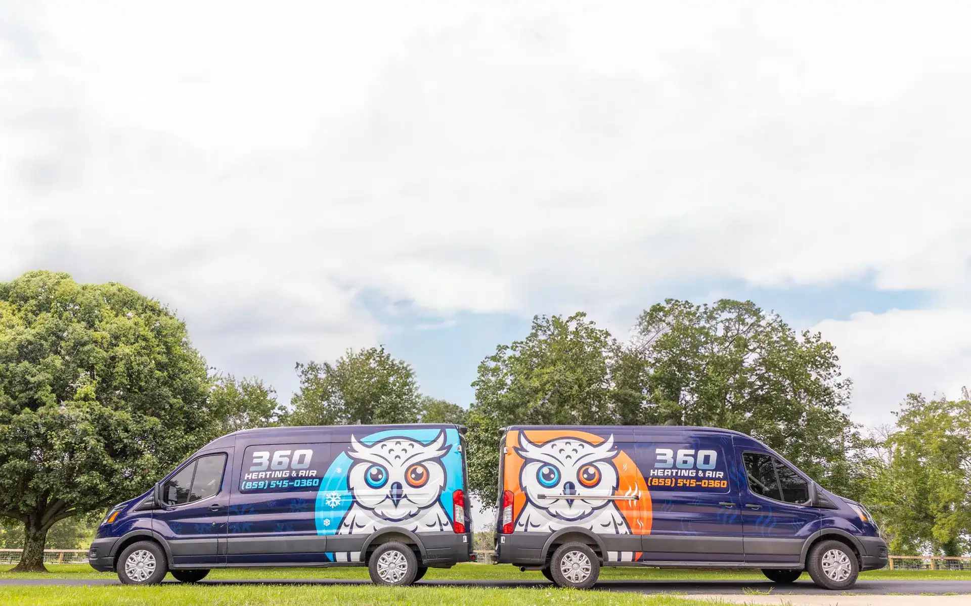 Branded company vans - 360 Heating & Air, LLC